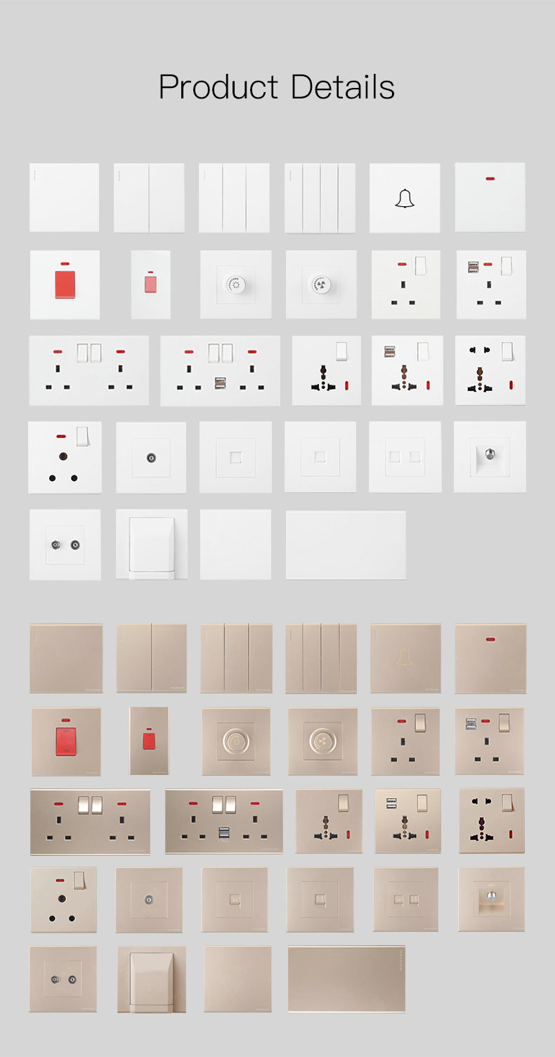 Modern Light Switches And Sockets