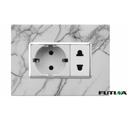 Futina Italian Standard Flat Plate Switch And Sockets Wiring Device With Colorful Plate H100s