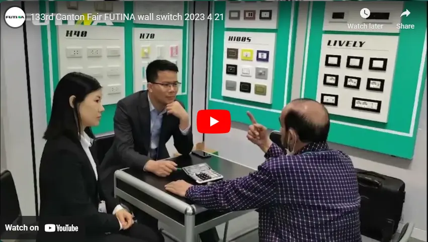 133rd Canton Fair FUTINA wall switch 2023 4 21